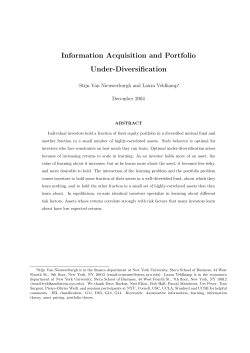 Information Acquisition and Portfolio Under-Diversification