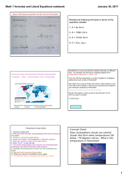 PDFformulas and literal equations