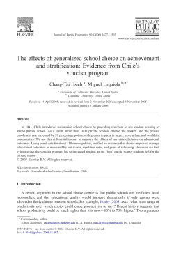 The effects of generalized school choice on achievement