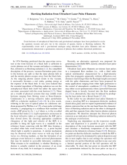 Hawking Radiation from Ultrashort Laser Pulse
