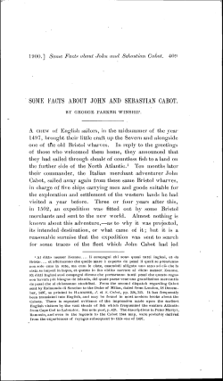 some facts about john and sebastian cabot.