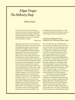 Edgar Degas The Millinery Shop