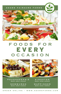 View Menu - Adams Fairacre Farms