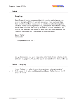 Angling - Havovwo.nl