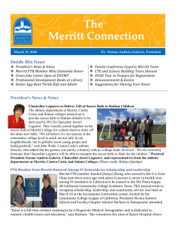 March 31, 2016 - Merritt College