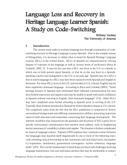 code switching.pmd - Divergencias