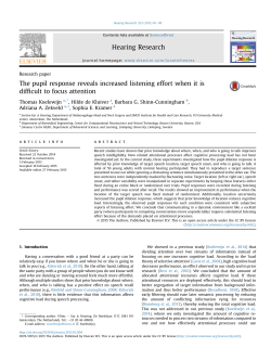The pupil response reveals increased listening effort when it is