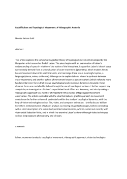 Rudolf Laban and Topological Movement
