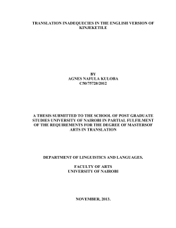 Agnes Kuloba Final Document - UoN Repository