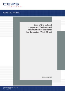 The historical construction of the Dendi border region (West Africa)