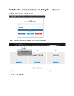 How to Transfer a Domain Name to Your VPS Hosting Site on Interserver