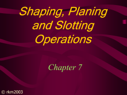 Shaping - BITS Pilani
