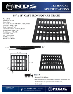 18&rdquo; x 18&rdquo; CAST IRON SQUARE GRATE