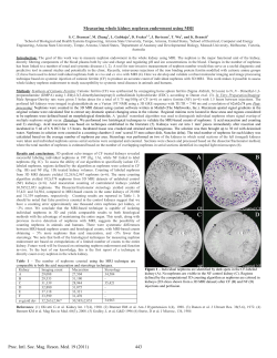 Measuring whole kidney nephron endowment using MRI