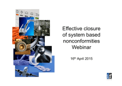 Effective closure of system based nonconformities Webinar