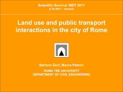 Land use and public transport interactions in the city of Rome