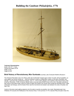 Building the Gunboat Philadelphia, 1776