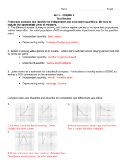 Sec 1 &ndash; Chapter 1 Test Review