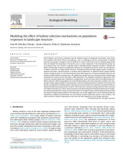Modeling the effect of habitat selection mechanisms on population