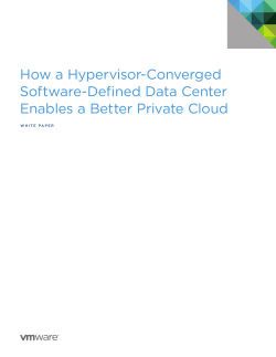 How a Hypervisor-Converged Software-Defined Data