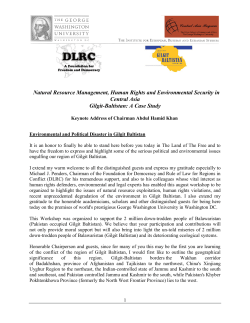 Natural Resource Management, Human Rights and Environmental