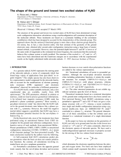 The shape of the ground and lowest two excited states of H2NO