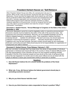 President Herbert Hoover on “Self