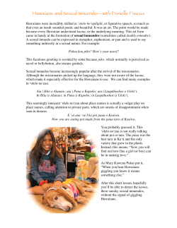 Hawaiians and Sexual Innuendo&mdash;with Danielle