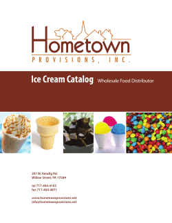 Ice Cream Catalog Wholesale Food Distributor