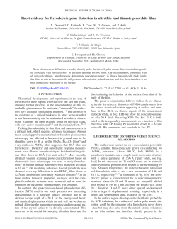 Direct evidence for ferroelectric polar distortion in ultrathin lead