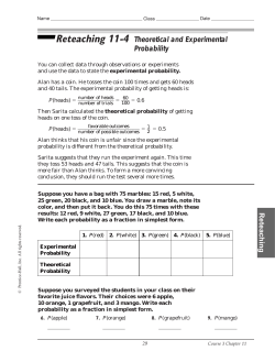 Reteaching Page (11-4)