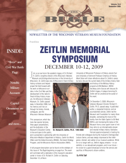 December - Wisconsin Veterans Museum