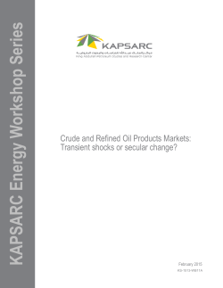 Crude and Refined Oil Products Markets