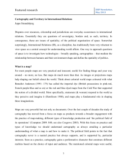 Cartography and Territory in International Relations