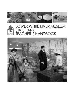 lower white river museum state park teacher`s handbook