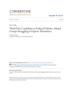 Third Party Candidates in Political Debates: Muted