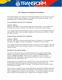 2017 Proposed Constitutional Amendment