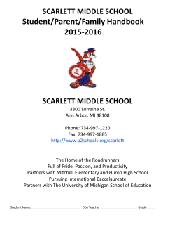 2015-2016 Handbook - Ann Arbor Public Schools