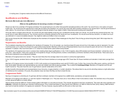 Qualifications and Staffing