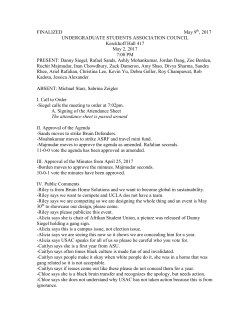 May 02, 2017 - UCLA Undergraduate Students Association