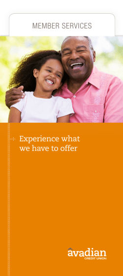 Printable Member Services Overview