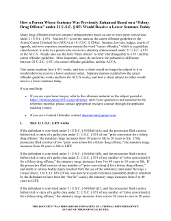 How a Person Whose Sentence Was Previously Enhanced