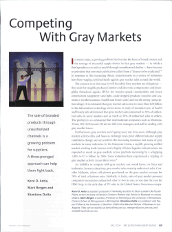 Competing With Gray Markets