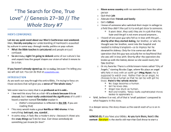 7f - The Search, Jacob, Genesis 27-30