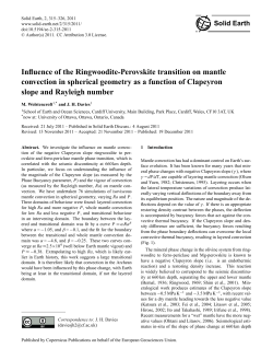 Influence of the Ringwoodite-Perovskite transition on