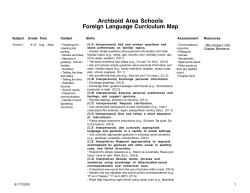Foreign Language Maps - Archbold Area Schools