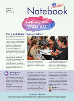 Notebook &ndash; Spring 2016 - Renfrew County Catholic District School