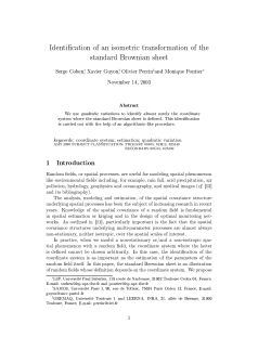Identification of an isometric transformation of the standard Brownian