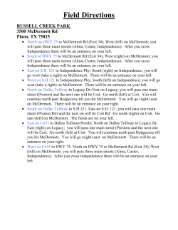 Field Directions - planoyouthsoccer.org