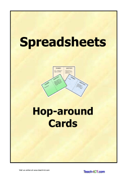 Spreadsheets